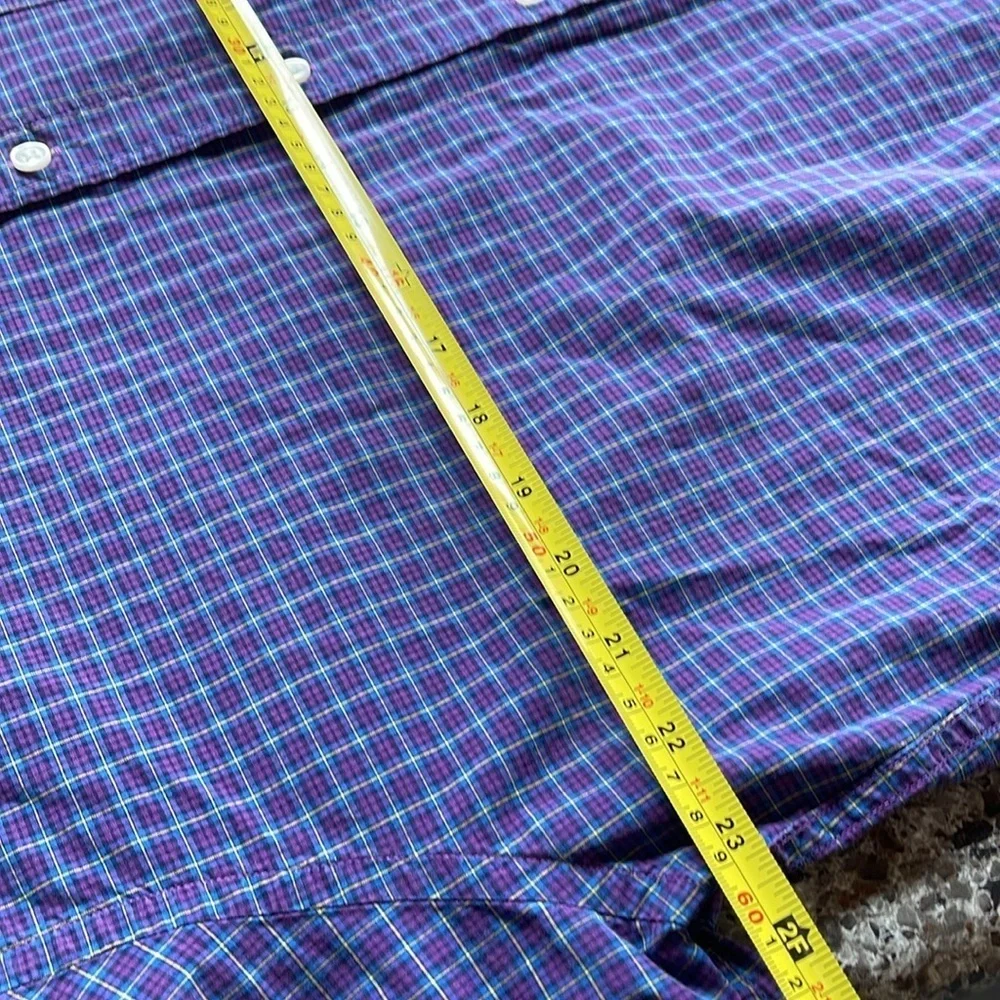 J. Crew  100%cotton shirt men’s‎ XL. (17-17.5) purple button-down long sleeve